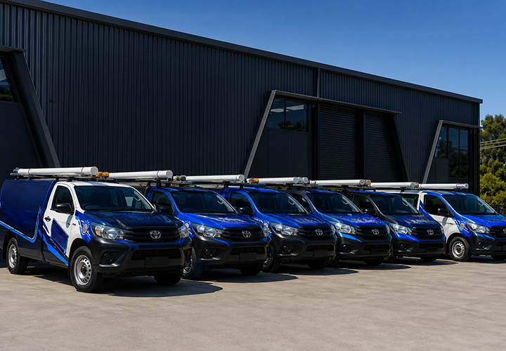 Fleet of Marayong Blocked Drains plumbing vans